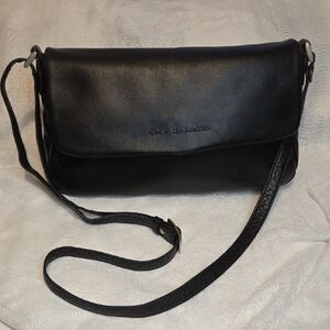 Derek Alexander Black Leather Crossbody Bag